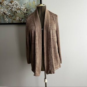 Coldwater Creek Beige/Tan Open Cardigan size 20/22